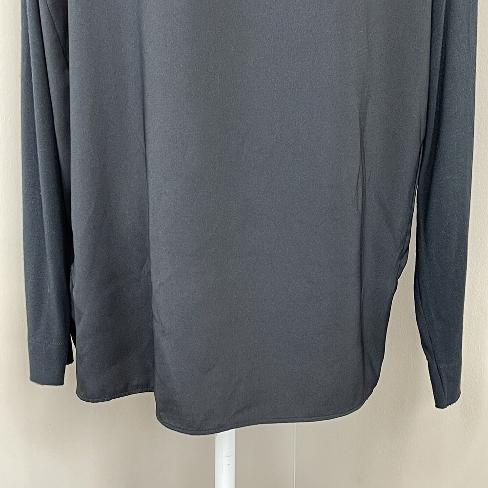 Tahari Women Black Long Sleeve top Size L - Picture 7 of 11